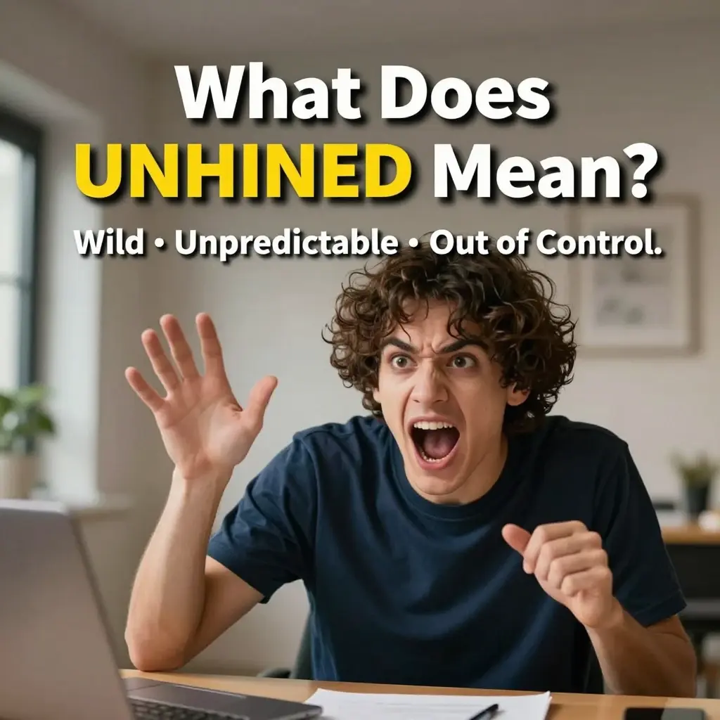 unhinged meaning