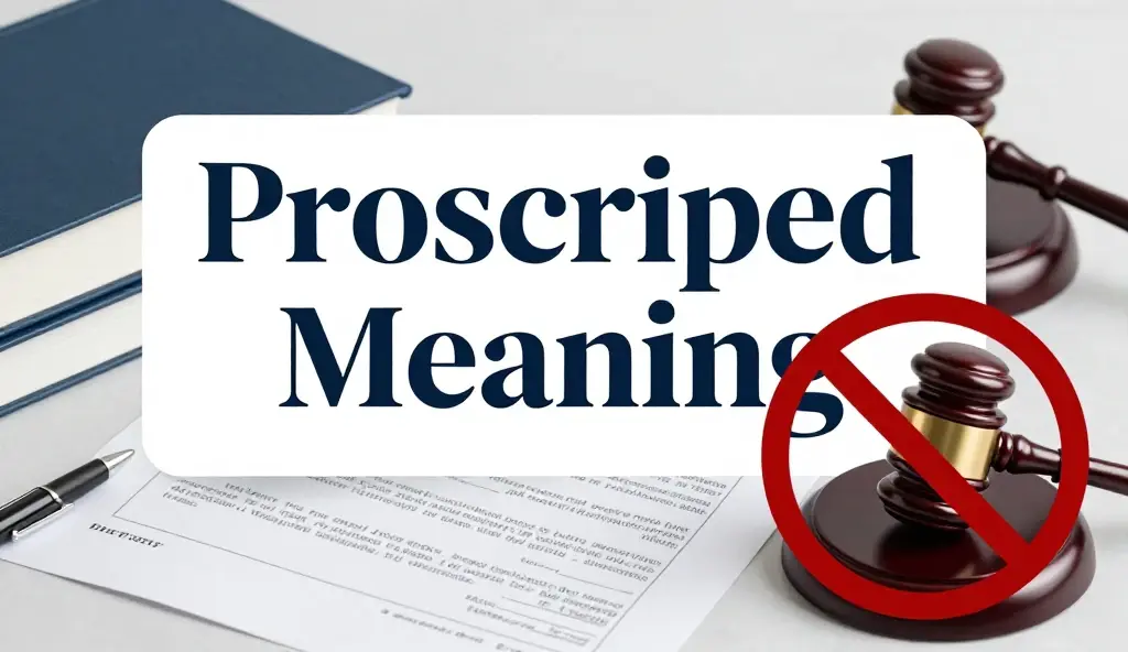 proscribed meaning