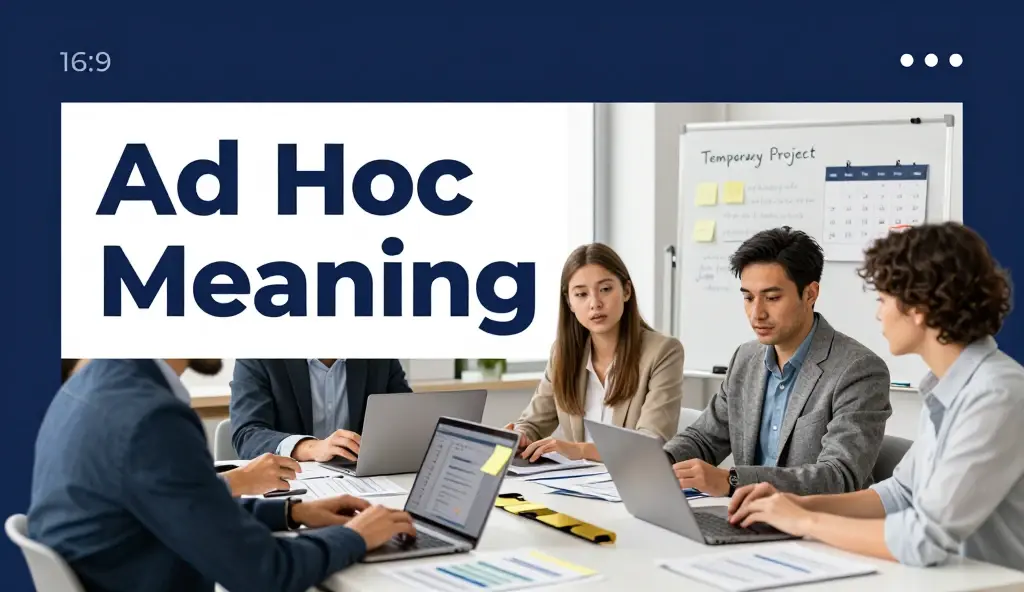 ad hoc meaning