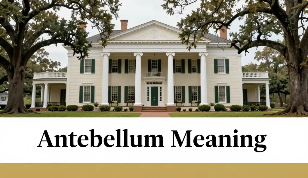 antebellum meaning