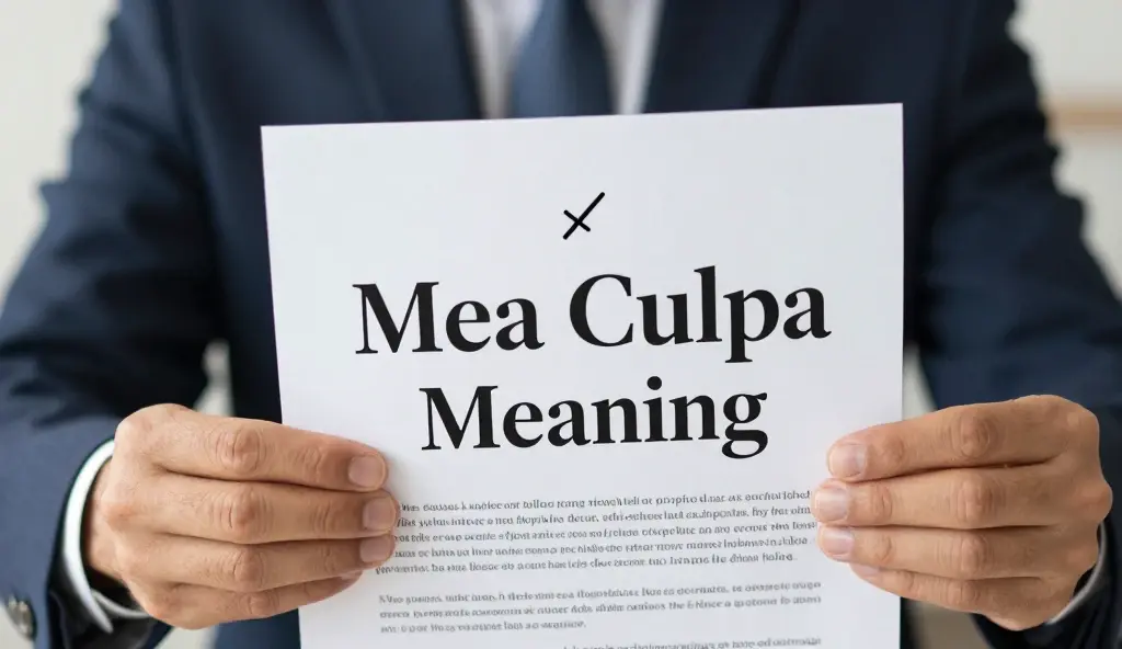 mea culpa meaning