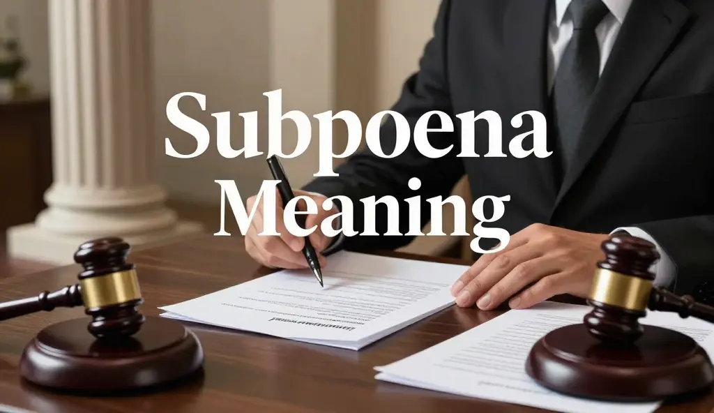 subpoena meaning