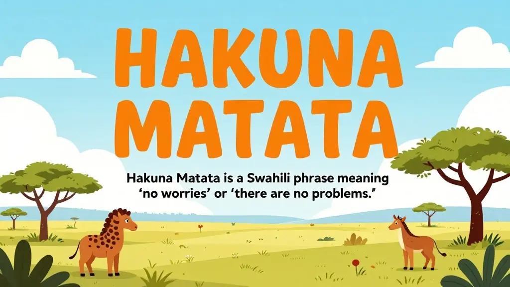 hakuna matata meaning