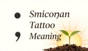 semicolon tattoo meaning