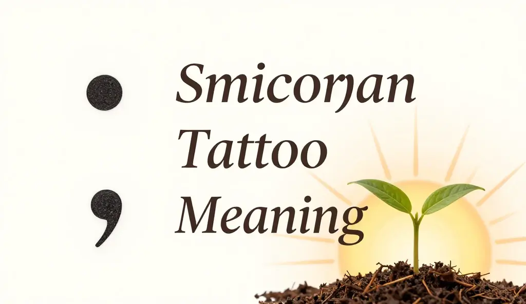 semicolon tattoo meaning